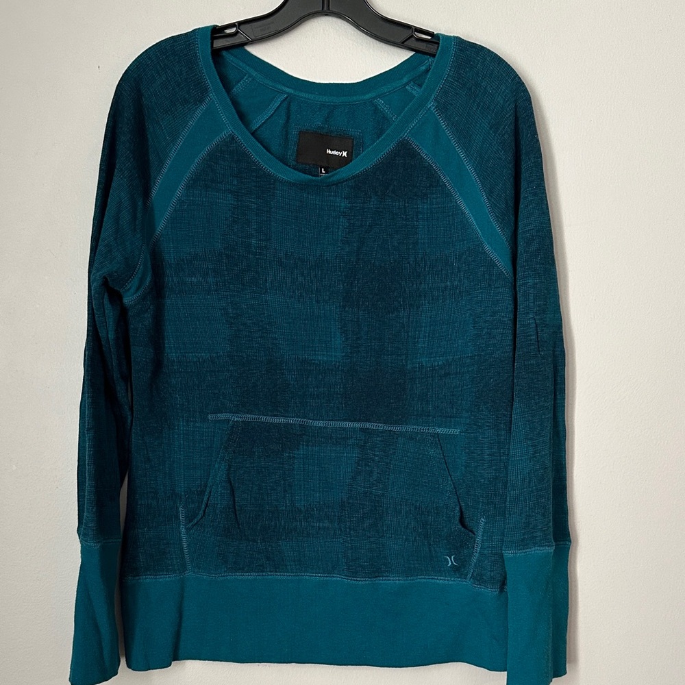 Hurley Teal Women's Sweatshirt size L